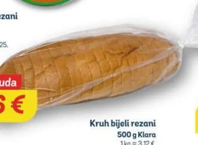 Klara Kruh bijeli rezani