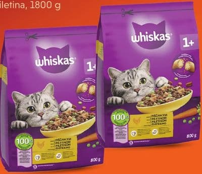 WHISKAS WHISKAS+1 SUHA HRANA ZA MAČKE piletina