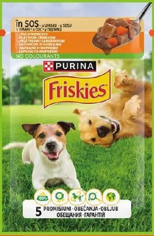 PURINA FRISKIES mokra hrana za pse piletina/mrkva 85 g