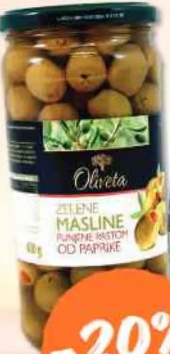 Oliveta Zelene masline punjene paprikom