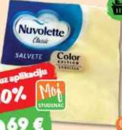 Nuvolette SALVETE vanilija, 2 sloja