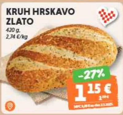 KRUH HRSKAVO ZLATO