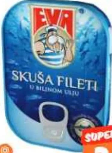 Podravka SKUŠA FILETI U BILJNOM ULJU