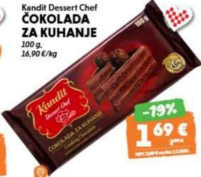 Kandit Kandit Dessert Chef ČOKOLADA ZA KUHANJE