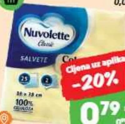 Nuvolette Nuvolette salvete vanilija