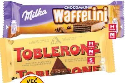 Toblerone ili Milka Čokolada