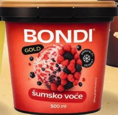 BONDI BONDI GOLD sladoled šumsko voće