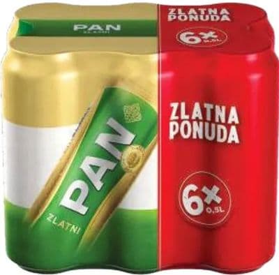 Zlatni Pan Pivo 6 x 0,5 L