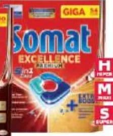 Somat Deterdžent za strojno pranje posuđa 60 ili 54 kom