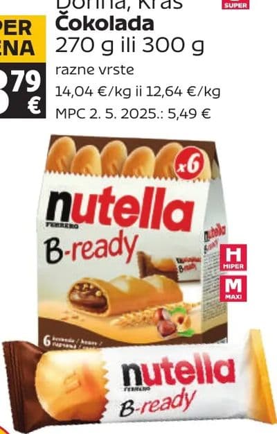 Nutella Nutella, Ferrero Vafel