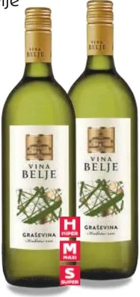 Graševina, Vina Belje Vino bijelo