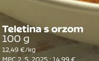 Teletina s orzom