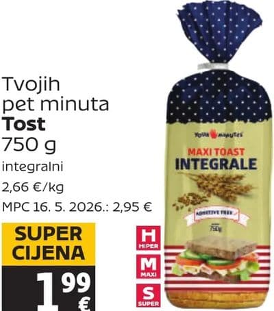 Tvojih pet minuta Tost