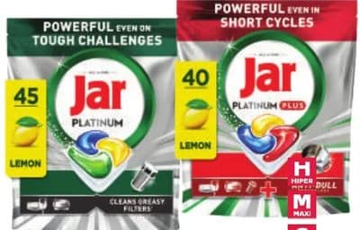 Jar Platinum Deterdžent za strojno pranje posuđa 45 kom ili 40 kom