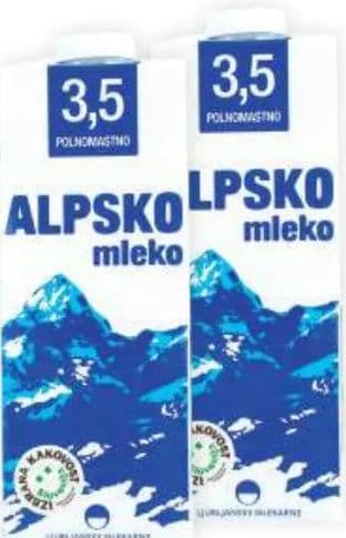 Alpsko Trajno mlijeko 1 L