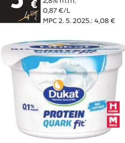 Dukat Quark protein 250 g