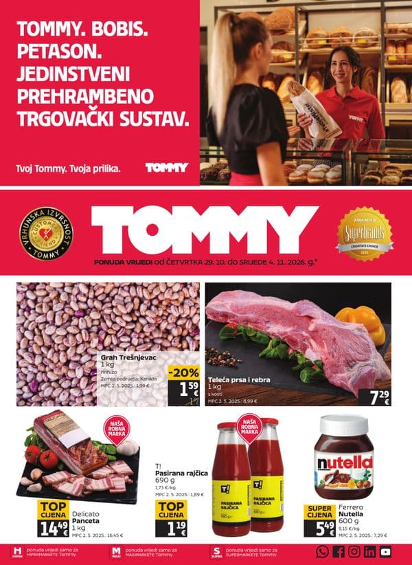 Tommy Akcijski katalog (29. 10. 2026. - 04. 11. 2026.)