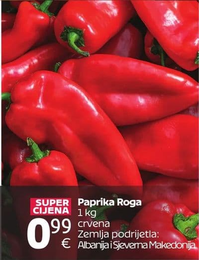 Paprika Roga crvena