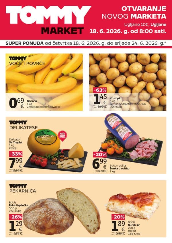 Tommy katalog - Super ponuda povodom otvaranja u Ugljanima (18. 06. 2026. - 24. 06. 2026.)
