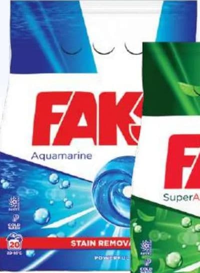 Faks Faks Deterdžent za pranje rublja aquamarine ili superaktiv
