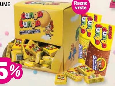 ČUNGA LUNGA ŽVAKAĆE GUME