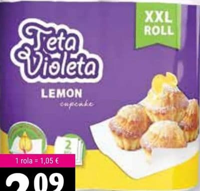 TETA VIOLETA PAPIRNATI RUČNIK Lemon