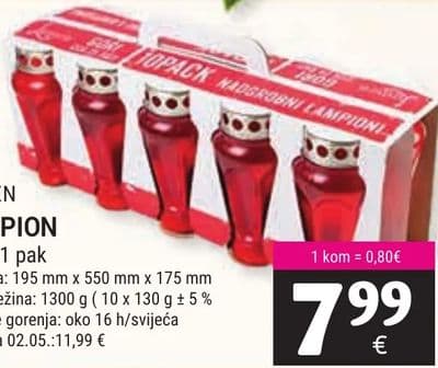 LUMEN Lampion 10/1, 1 pak