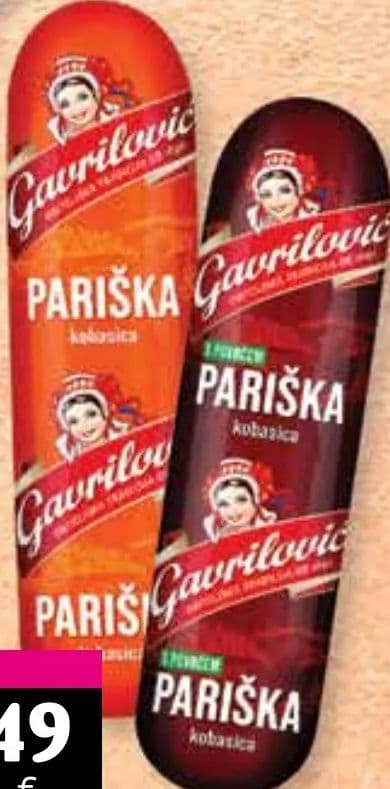 GAVRILOVIĆ PARIŠKA KOBASICA Classic, S povrćem