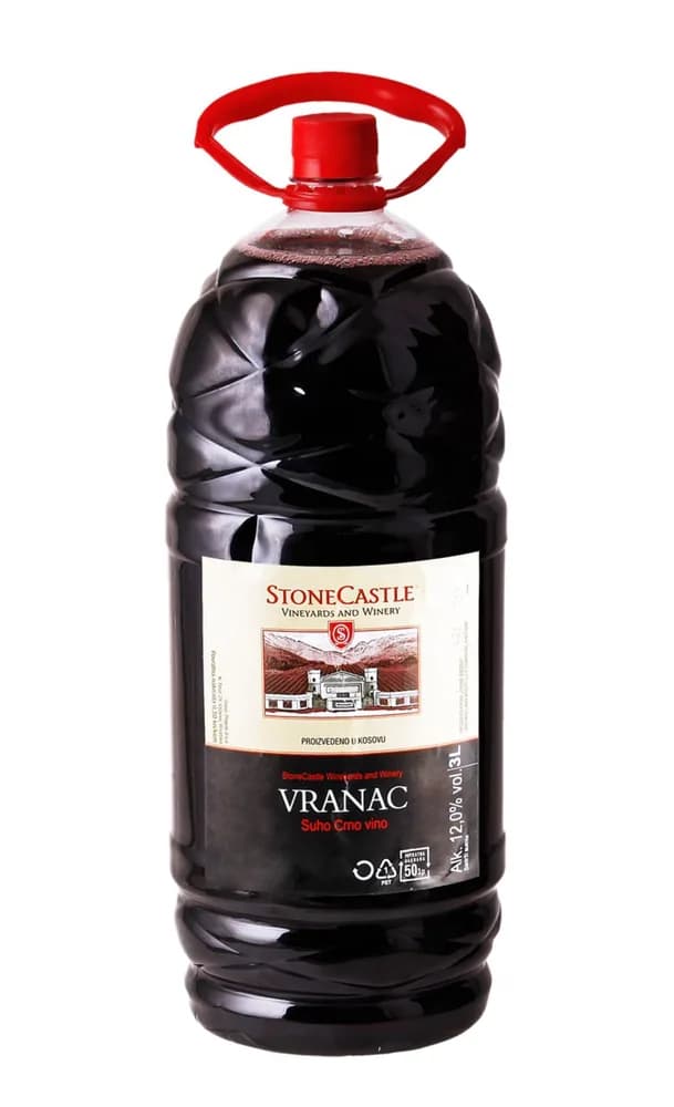 StoneCastle Vino Vranac crno suh.3 l PET