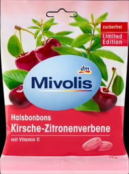 Pastile za grlo trešnja limunska trava 75 g