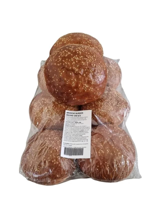 6X120G BRIOCHE BURGER PECIVO