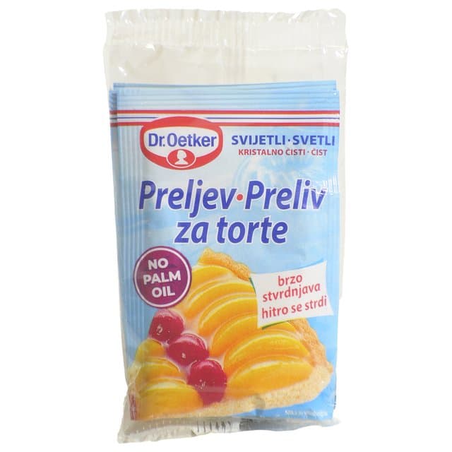 Preljev za torte svijetli 3 × 12 g