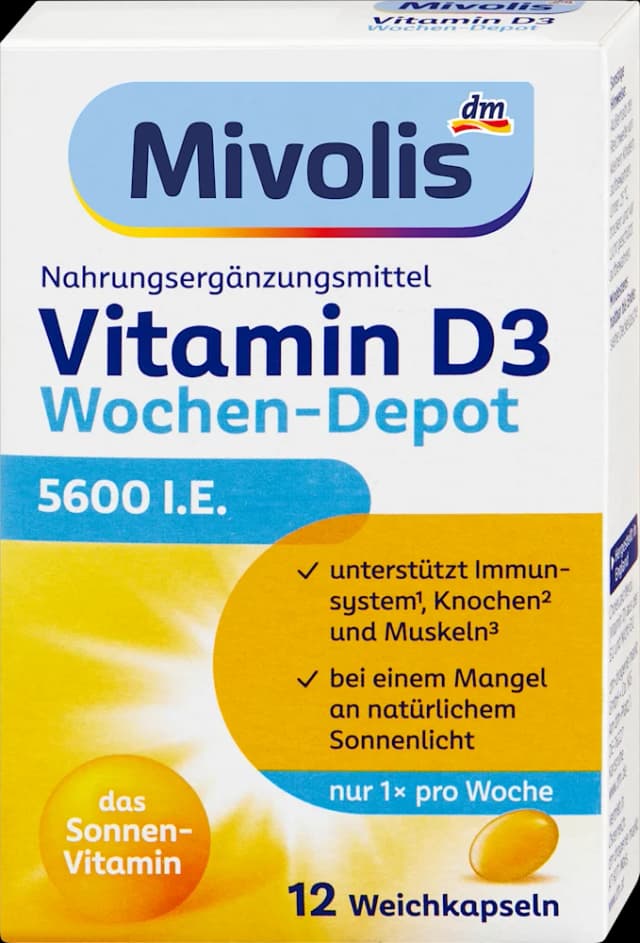 Mivolis vitamin D3 5600 i.j., 12 kom.