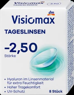 VISIOMAX dnevne leće -2,50 8 kom.