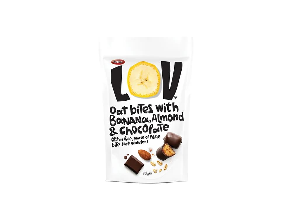 Zobeni snack banana badem čokolada