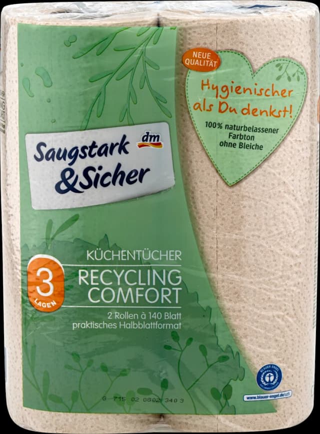 Saugstark&Sicher re.pap.ruč.3-sl.2x140l
