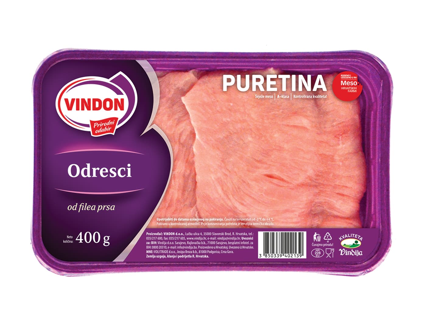 VINDON VINDON Pureći odresci od filea prsiju