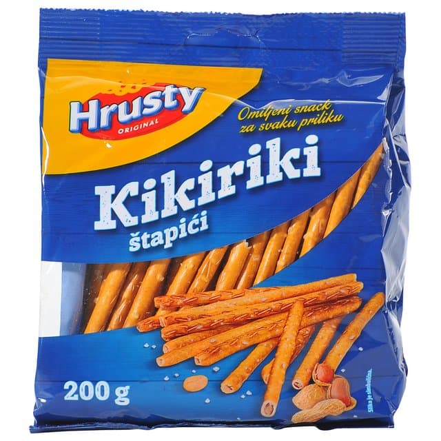 ŠTAPIĆI HRUSTY KIKIRIKI 200G