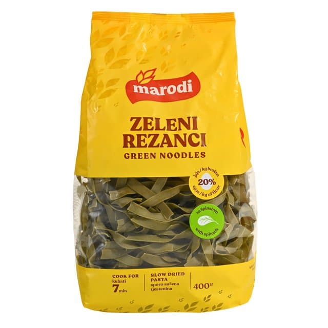 Široki rezanci s jajima i špinatom