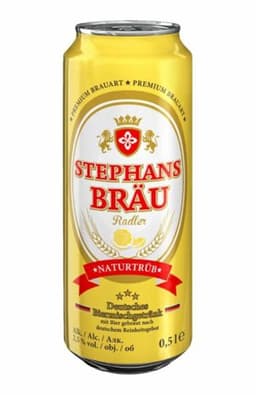 Stephansbräu Radler grejp 2% 0,5L lim