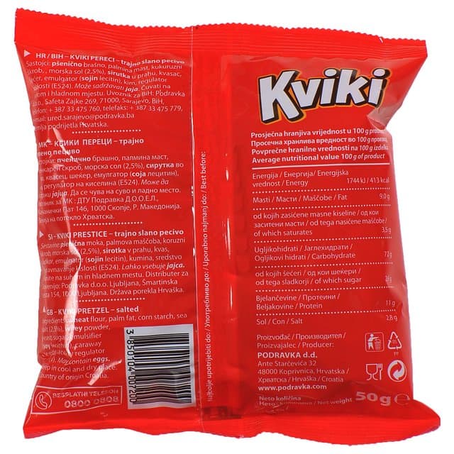 Kviki Pereci 50g