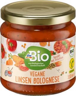 dmBio veg. bolonjez od leće, 350 ml