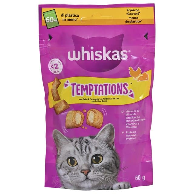 Whiskas Temptations Piletina/Sir