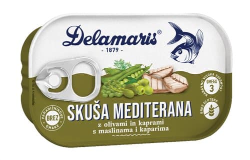 Skuša Salata Mediterana s Maslinama