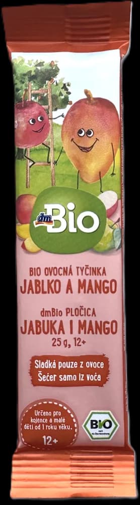 dmBio baby pločica jabuka mango 25 g T