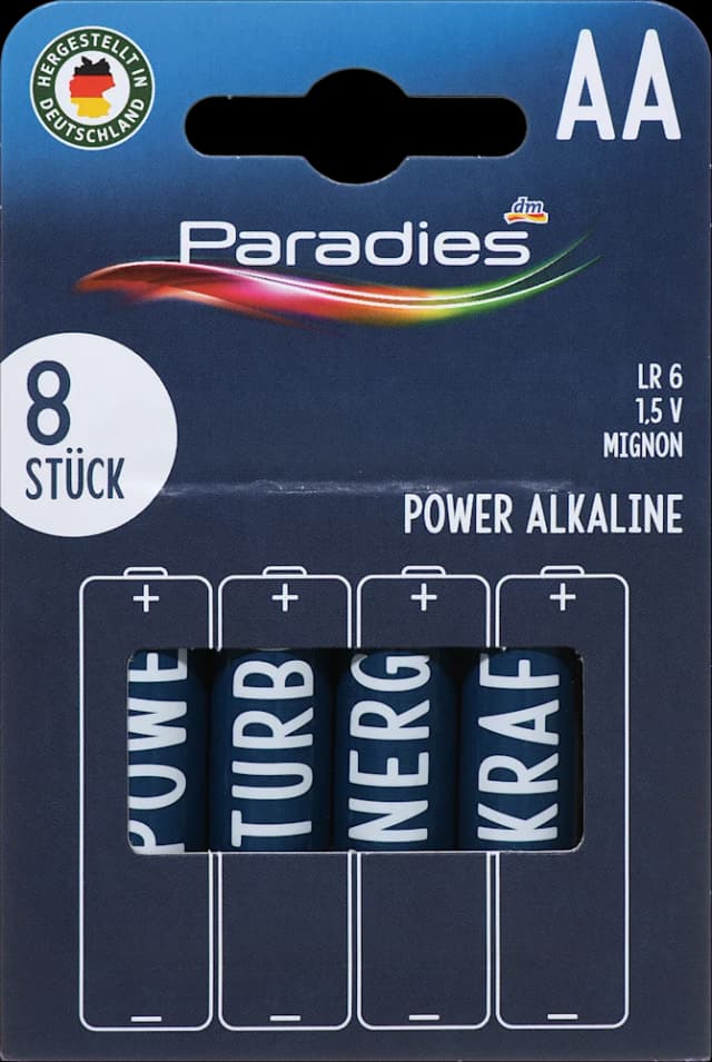 Paradies alk. baterije Mignon AA 8 kom.