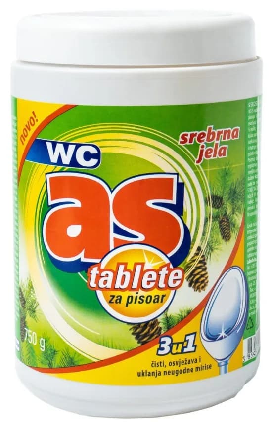 WC AS Pisoar Tablete Srebrna Jela