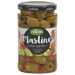 Zelene masline s paprikom 350 g