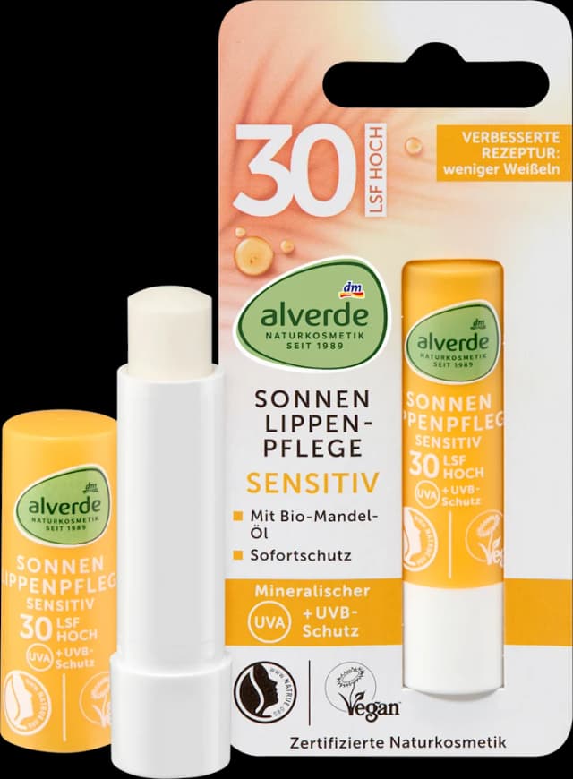 alverde SUN balzam za usne ZF 30 4,8 g