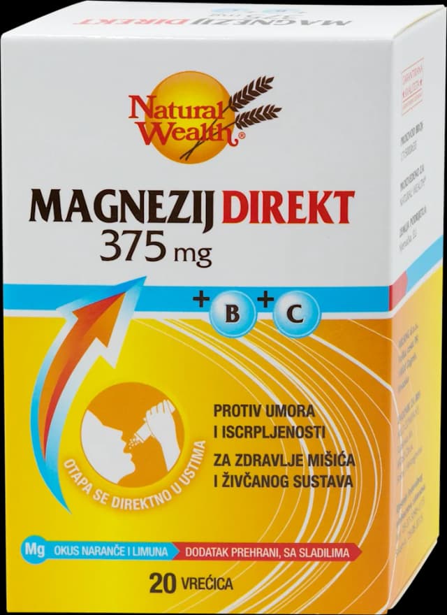 Natural Wealth Mg direkt 375mg 20vreć.